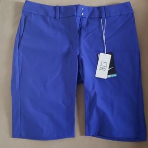 NWT Nike Gold Dry Womens Bermuda Tornament Shorts